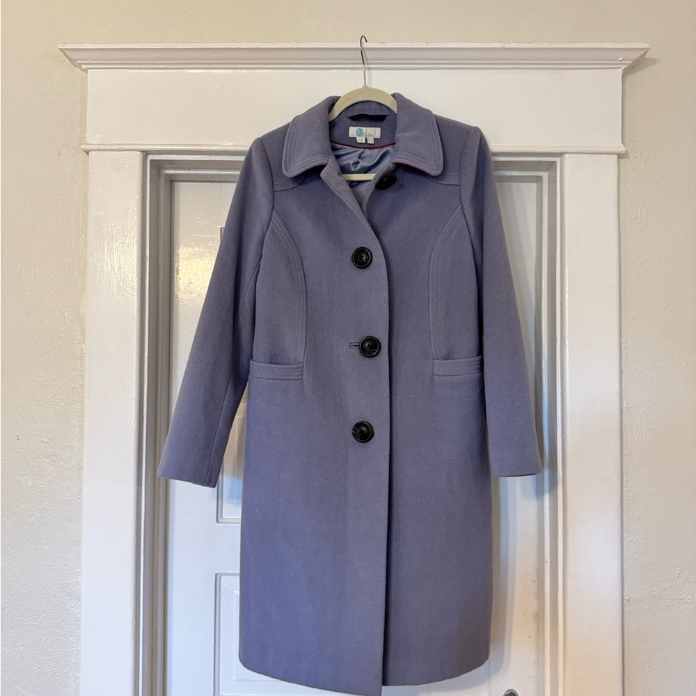 Boden Wilbraham Coat Periwinkle Wool Blend
